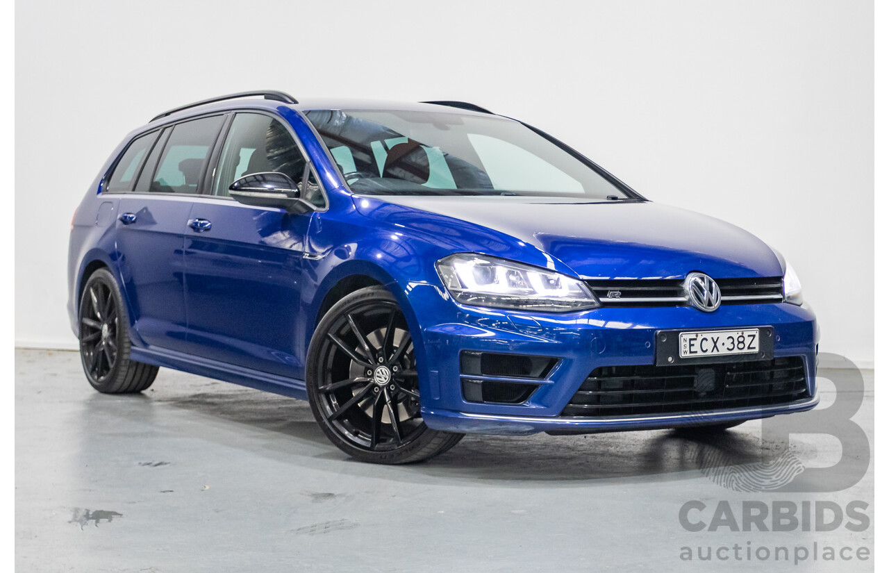 9/2015 Volkswagen Golf R Wolfsburg Edition (AWD) AU MY16 4d Wagon Lapiz Blue Metallic Turbo 2.0L