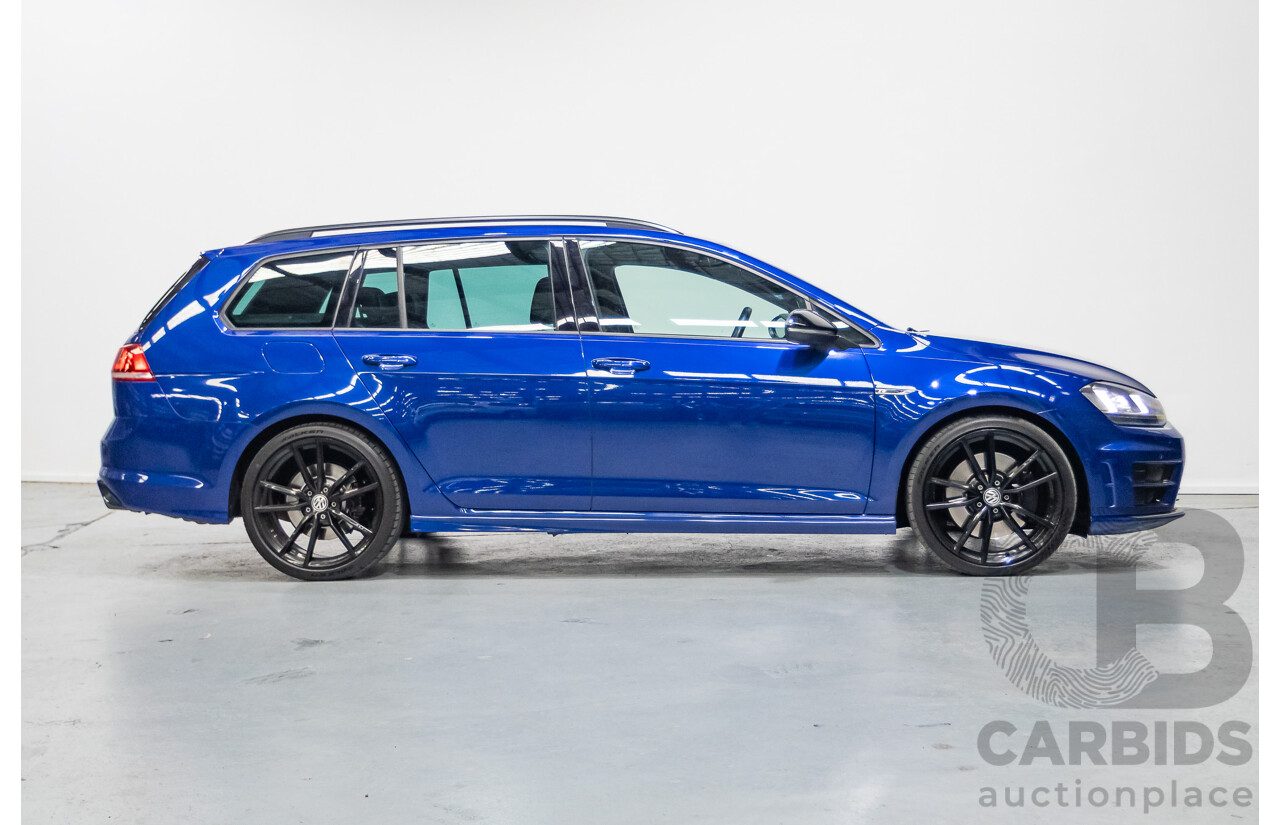 9/2015 Volkswagen Golf R Wolfsburg Edition (AWD) AU MY16 4d Wagon Lapiz Blue Metallic Turbo 2.0L