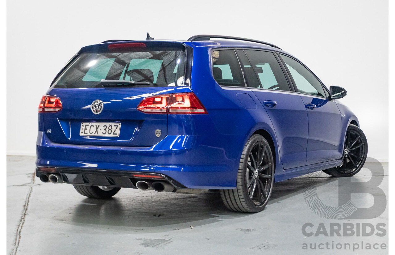 9/2015 Volkswagen Golf R Wolfsburg Edition (AWD) AU MY16 4d Wagon Lapiz Blue Metallic Turbo 2.0L
