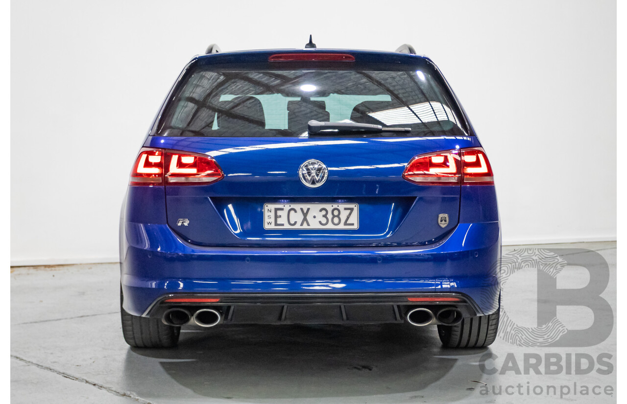 9/2015 Volkswagen Golf R Wolfsburg Edition (AWD) AU MY16 4d Wagon Lapiz Blue Metallic Turbo 2.0L