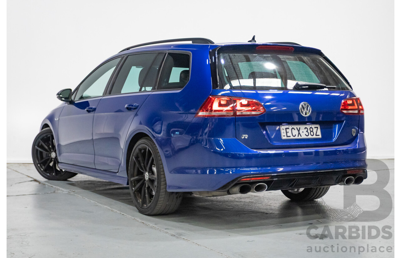 9/2015 Volkswagen Golf R Wolfsburg Edition (AWD) AU MY16 4d Wagon Lapiz Blue Metallic Turbo 2.0L