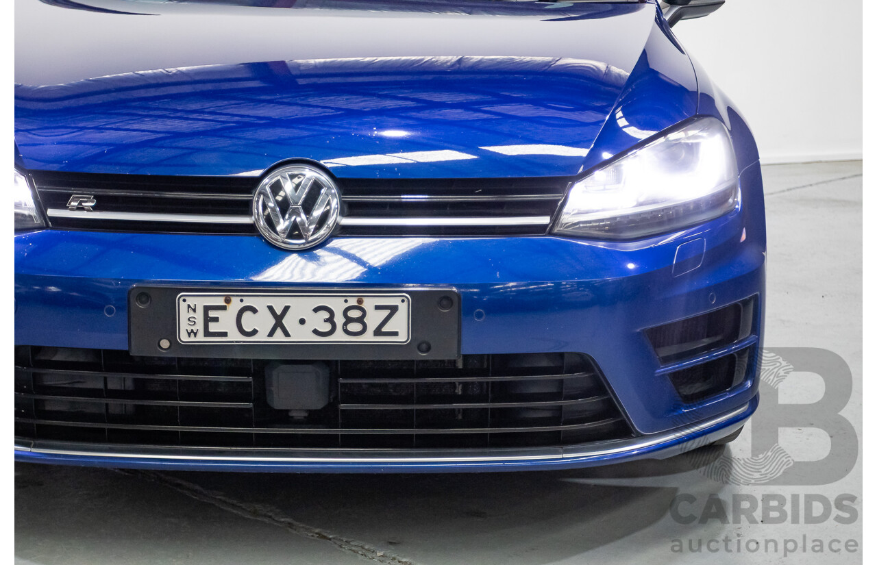 9/2015 Volkswagen Golf R Wolfsburg Edition (AWD) AU MY16 4d Wagon Lapiz Blue Metallic Turbo 2.0L