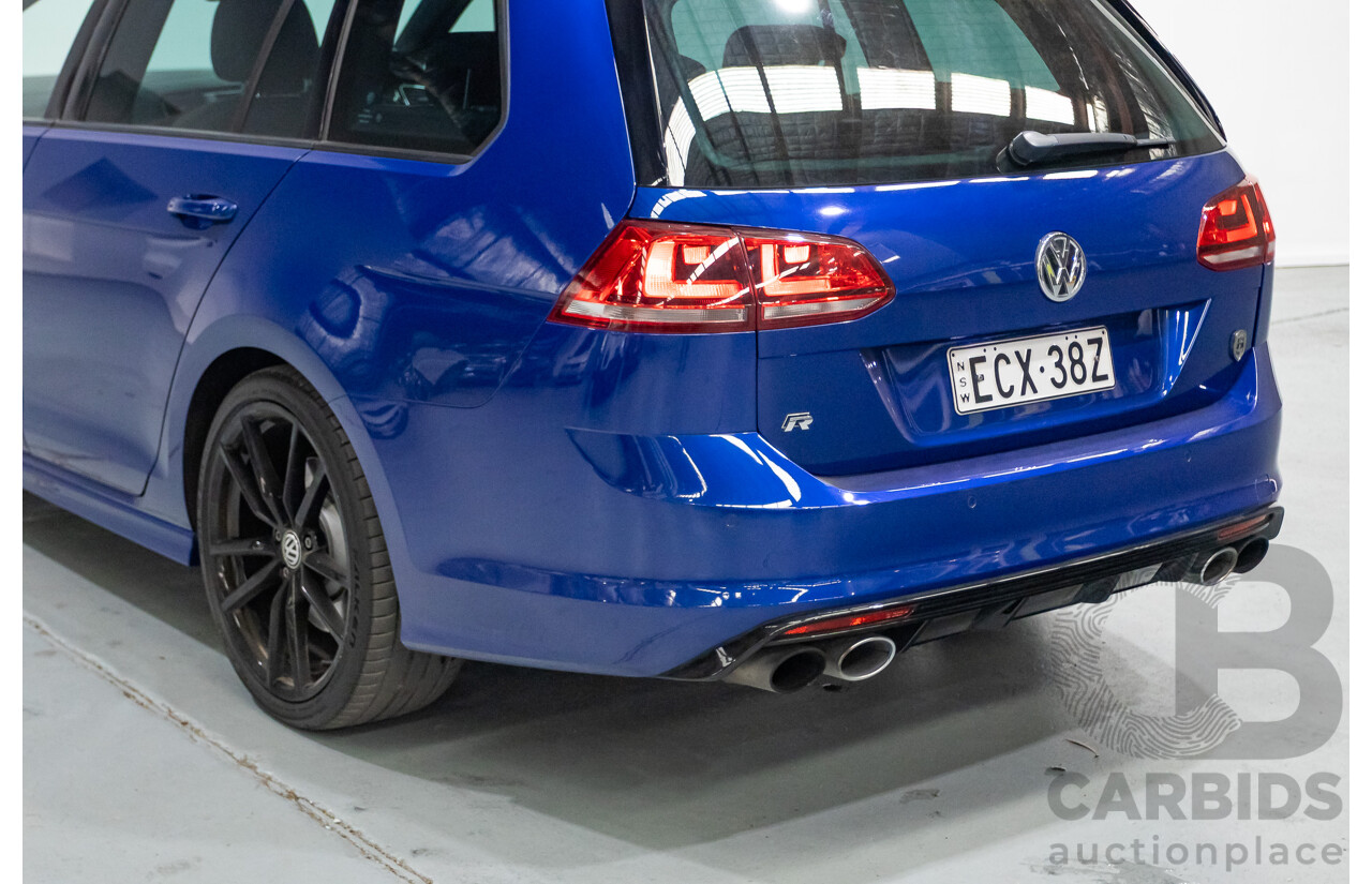 9/2015 Volkswagen Golf R Wolfsburg Edition (AWD) AU MY16 4d Wagon Lapiz Blue Metallic Turbo 2.0L