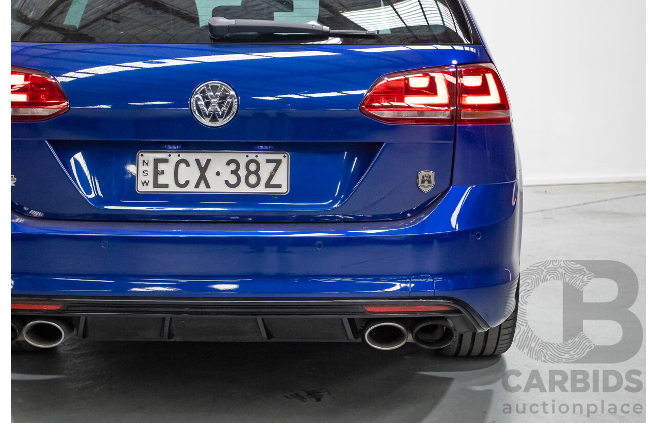 9/2015 Volkswagen Golf R Wolfsburg Edition (AWD) AU MY16 4d Wagon Lapiz Blue Metallic Turbo 2.0L
