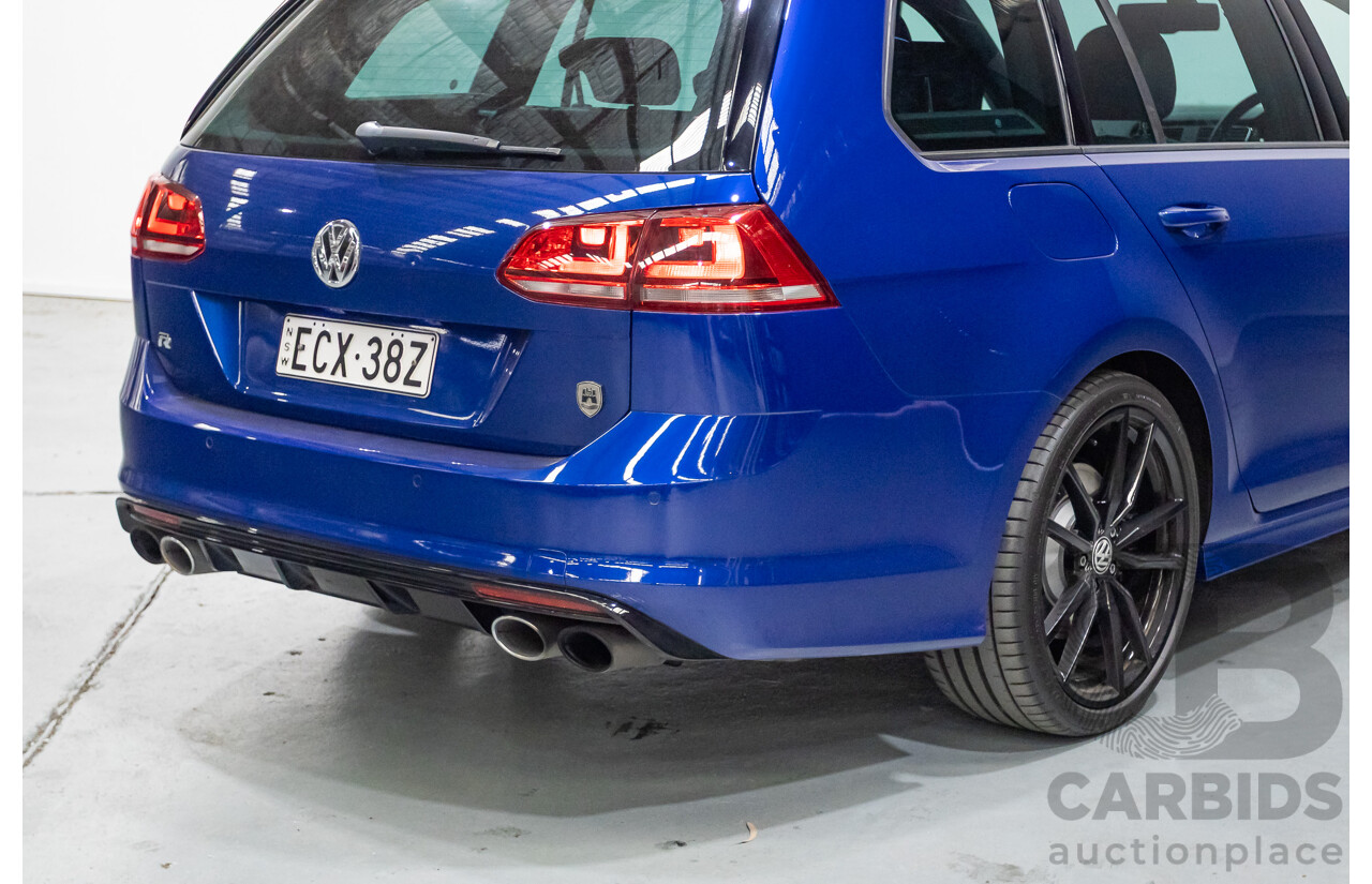 9/2015 Volkswagen Golf R Wolfsburg Edition (AWD) AU MY16 4d Wagon Lapiz Blue Metallic Turbo 2.0L