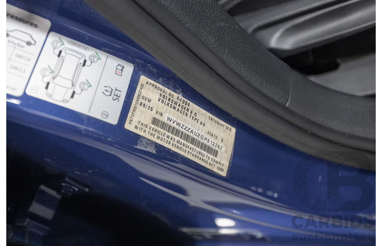 9/2015 Volkswagen Golf R Wolfsburg Edition (AWD) AU MY16 4d Wagon Lapiz Blue Metallic Turbo 2.0L