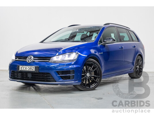 9/2015 Volkswagen Golf R Wolfsburg Edition (AWD) AU MY16 4d Wagon Lapiz Blue Metallic Turbo 2.0L