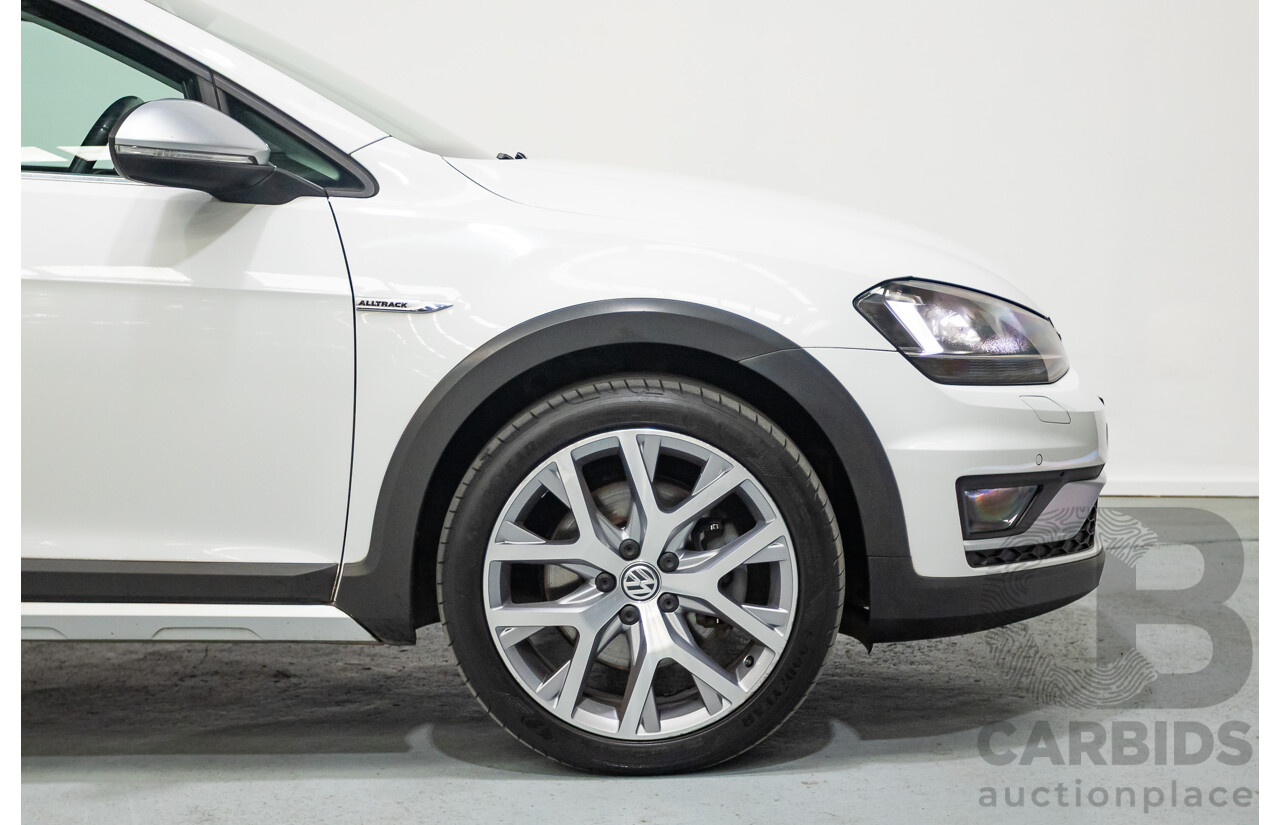 4/2016 Volkswagen Golf Alltrack 132 TSI (AWD) AU MY16 4d Wagon Pure White Turbo 1.8L