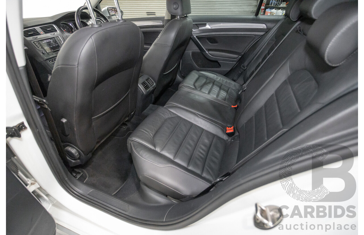 4/2016 Volkswagen Golf Alltrack 132 TSI (AWD) AU MY16 4d Wagon Pure White Turbo 1.8L
