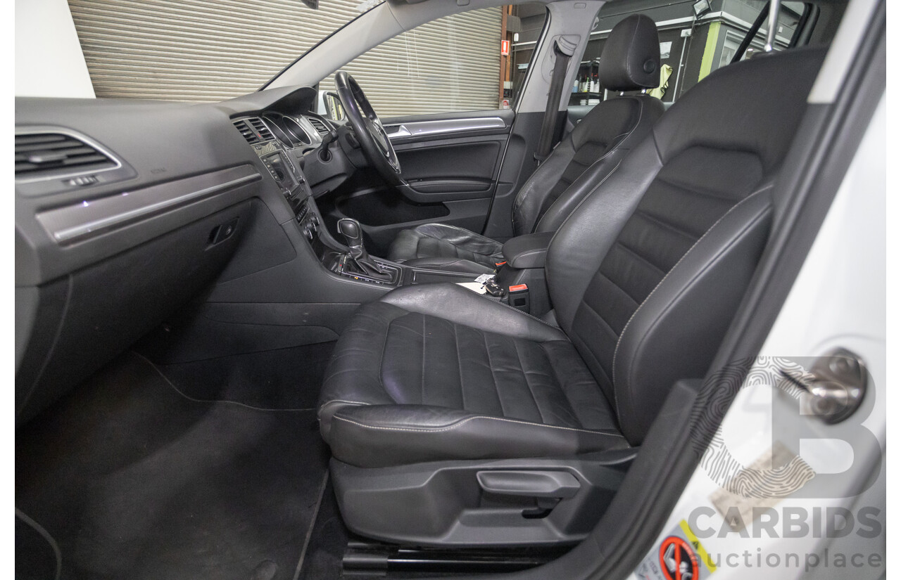 4/2016 Volkswagen Golf Alltrack 132 TSI (AWD) AU MY16 4d Wagon Pure White Turbo 1.8L
