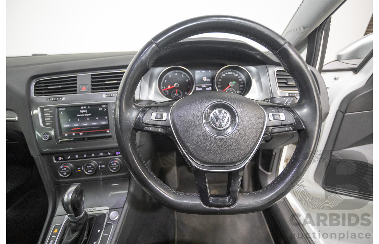 4/2016 Volkswagen Golf Alltrack 132 TSI (AWD) AU MY16 4d Wagon Pure White Turbo 1.8L