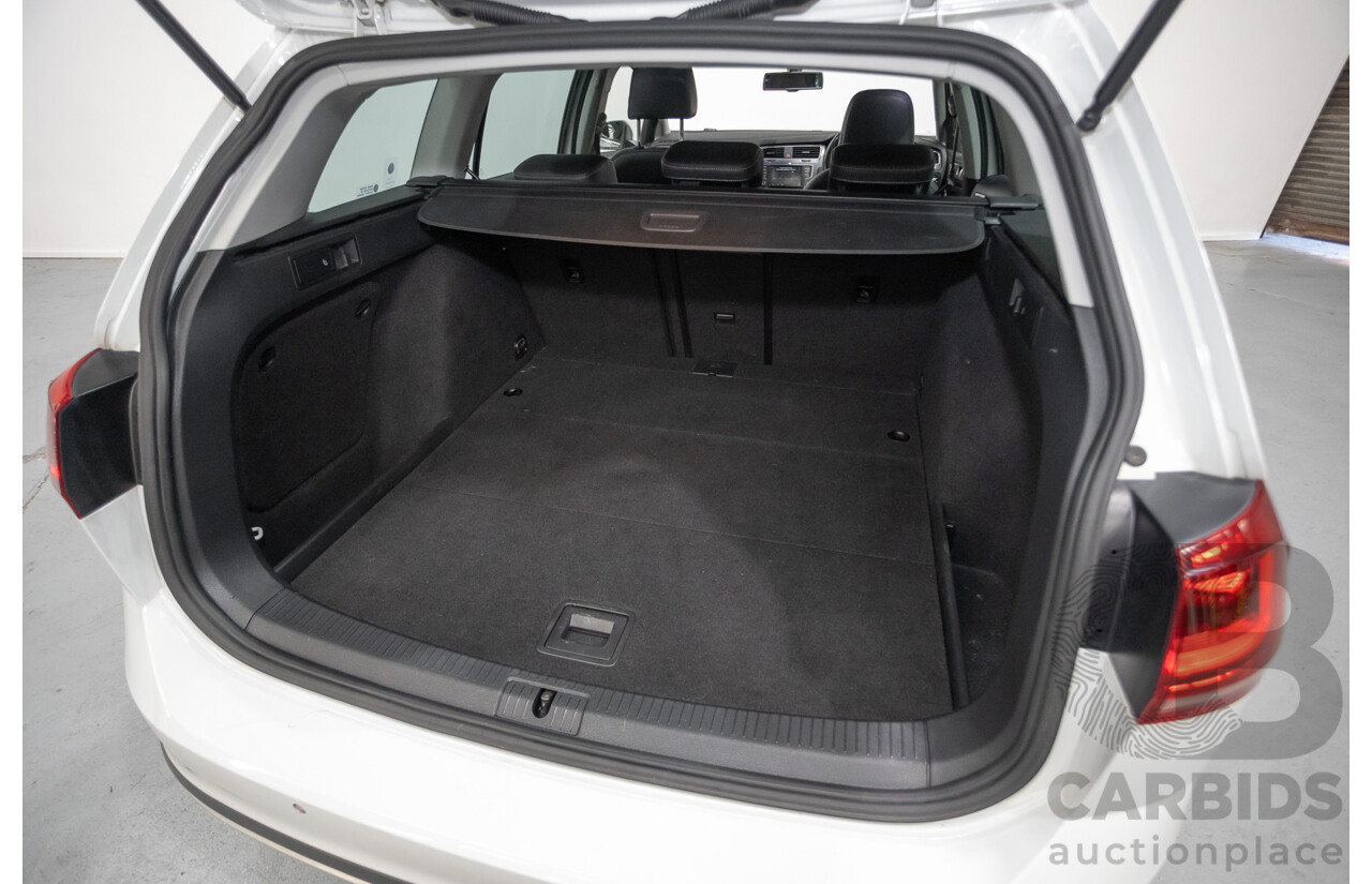 4/2016 Volkswagen Golf Alltrack 132 TSI (AWD) AU MY16 4d Wagon Pure White Turbo 1.8L