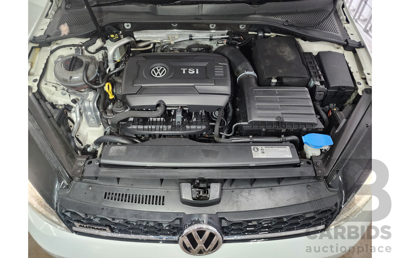 4/2016 Volkswagen Golf Alltrack 132 TSI (AWD) AU MY16 4d Wagon Pure White Turbo 1.8L