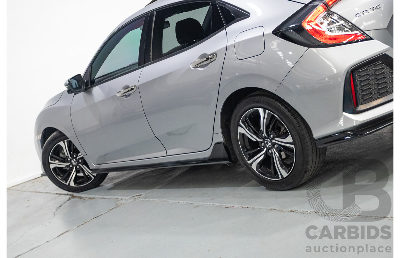 03/2018 Honda Civic RS MY17 5D Hatchback Lunar Silver Metallic Turbo 1.5L