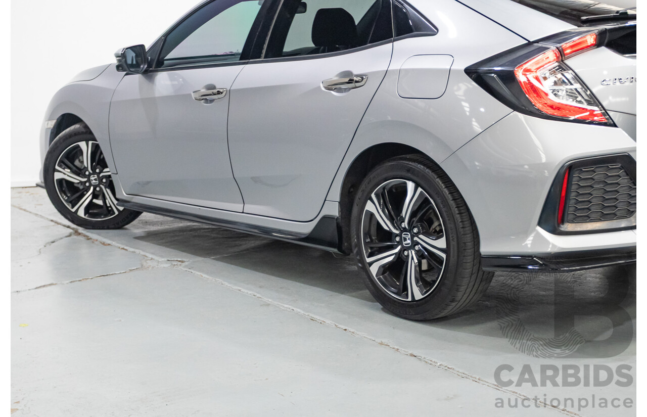 03/2018 Honda Civic RS MY17 5D Hatchback Lunar Silver Metallic Turbo 1.5L