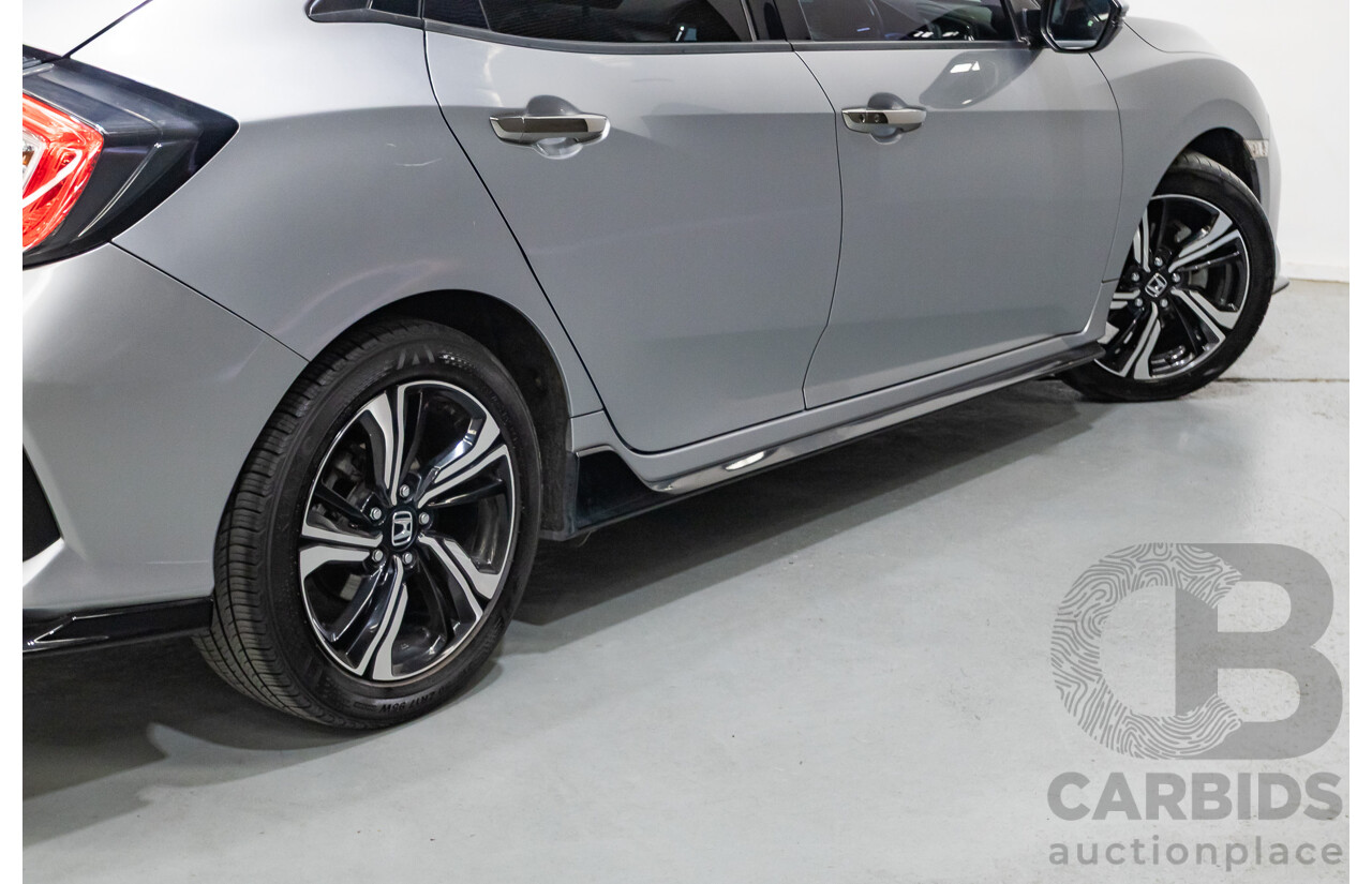 03/2018 Honda Civic RS MY17 5D Hatchback Lunar Silver Metallic Turbo 1.5L