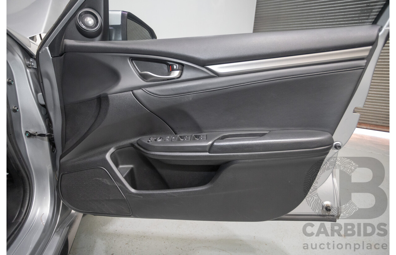 03/2018 Honda Civic RS MY17 5D Hatchback Lunar Silver Metallic Turbo 1.5L