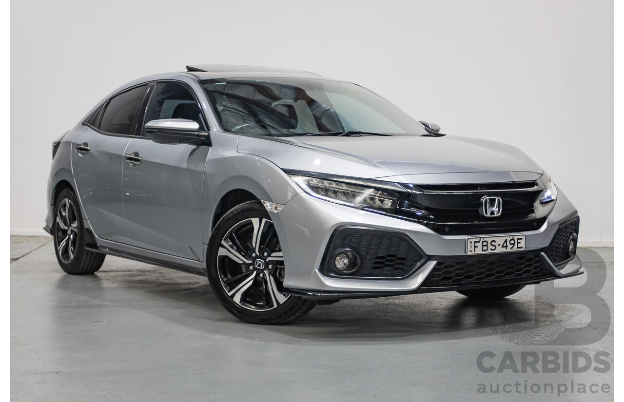 03/2018 Honda Civic RS MY17 5D Hatchback Lunar Silver Metallic Turbo 1.5L