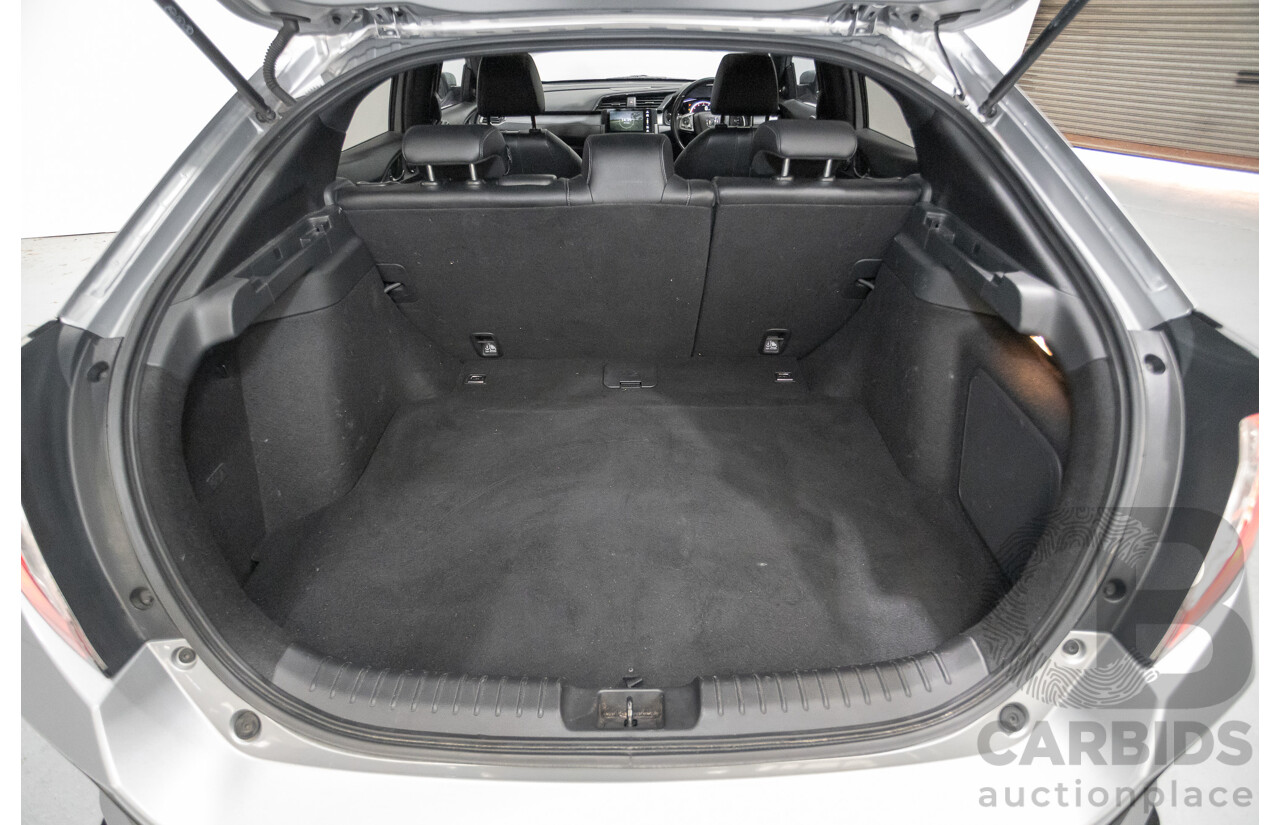 03/2018 Honda Civic RS MY17 5D Hatchback Lunar Silver Metallic Turbo 1.5L