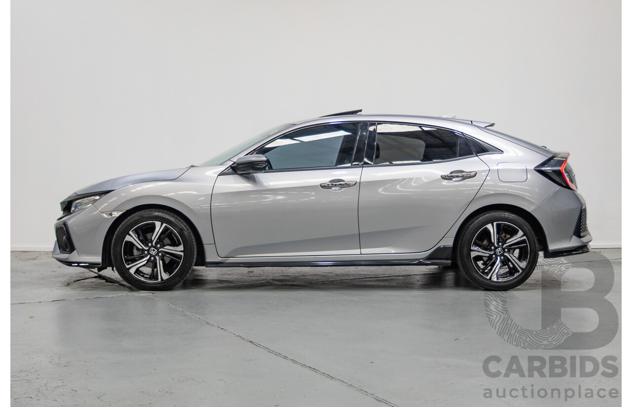 03/2018 Honda Civic RS MY17 5D Hatchback Lunar Silver Metallic Turbo 1.5L