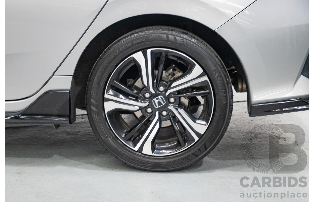 03/2018 Honda Civic RS MY17 5D Hatchback Lunar Silver Metallic Turbo 1.5L