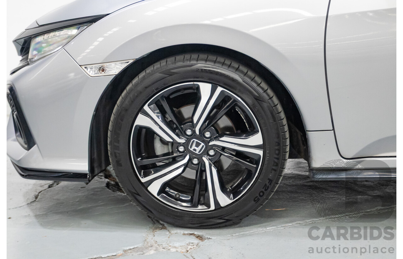 03/2018 Honda Civic RS MY17 5D Hatchback Lunar Silver Metallic Turbo 1.5L
