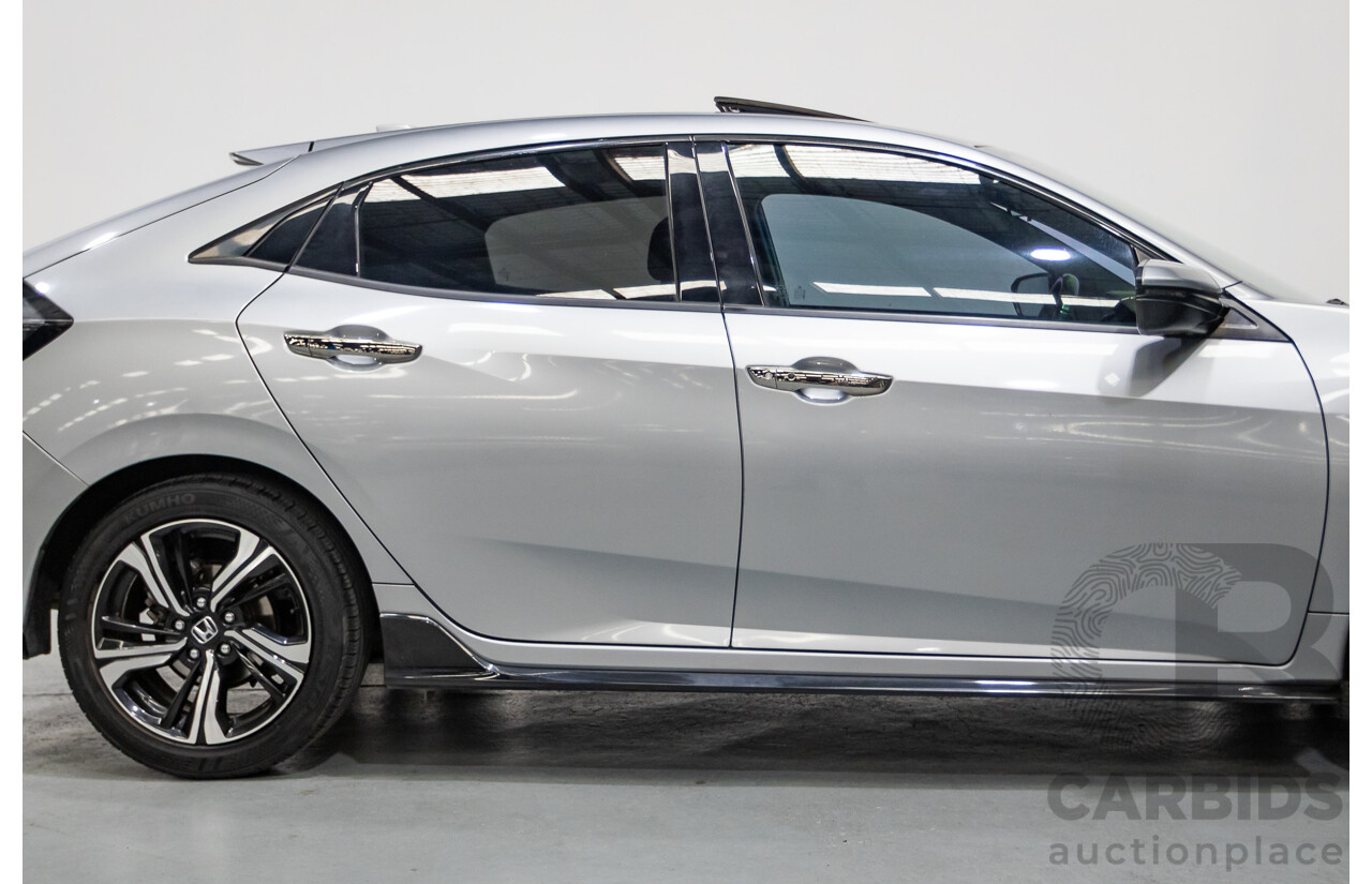 03/2018 Honda Civic RS MY17 5D Hatchback Lunar Silver Metallic Turbo 1.5L
