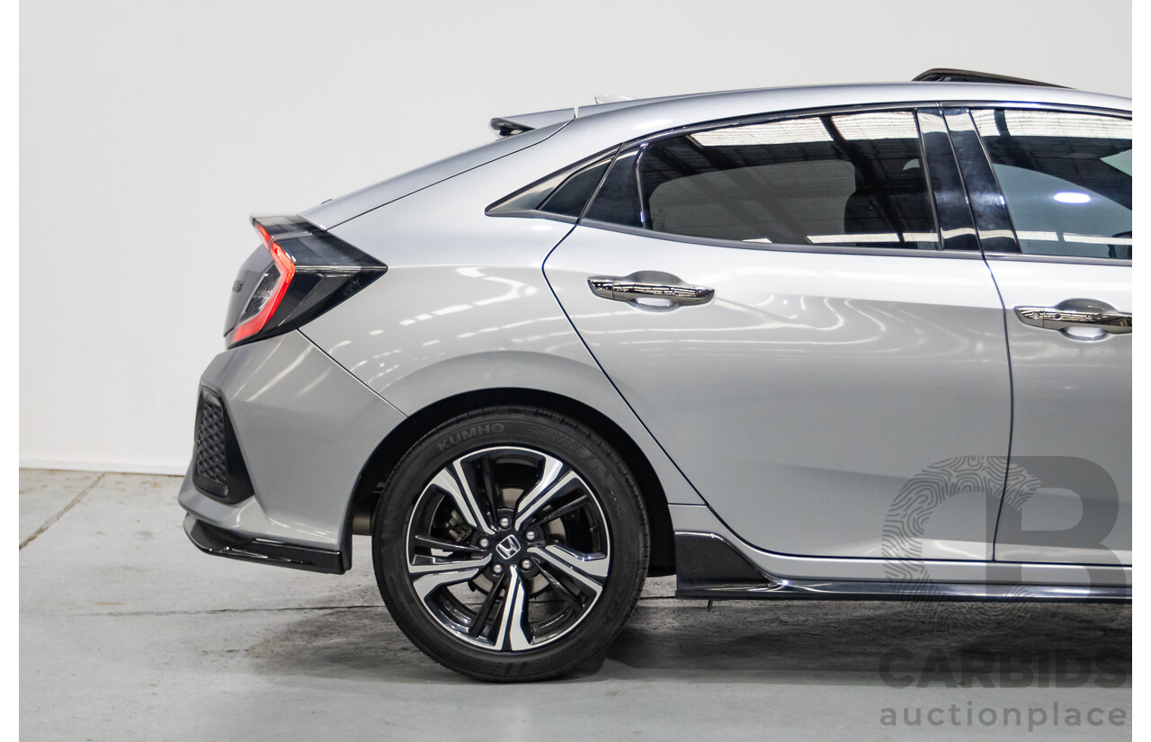 03/2018 Honda Civic RS MY17 5D Hatchback Lunar Silver Metallic Turbo 1.5L