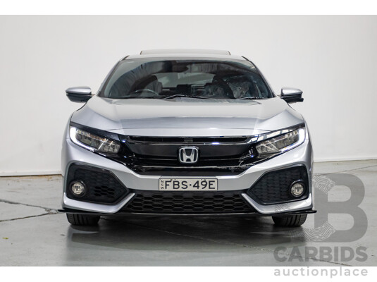 03/2018 Honda Civic RS MY17 5D Hatchback Lunar Silver Metallic Turbo 1.5L