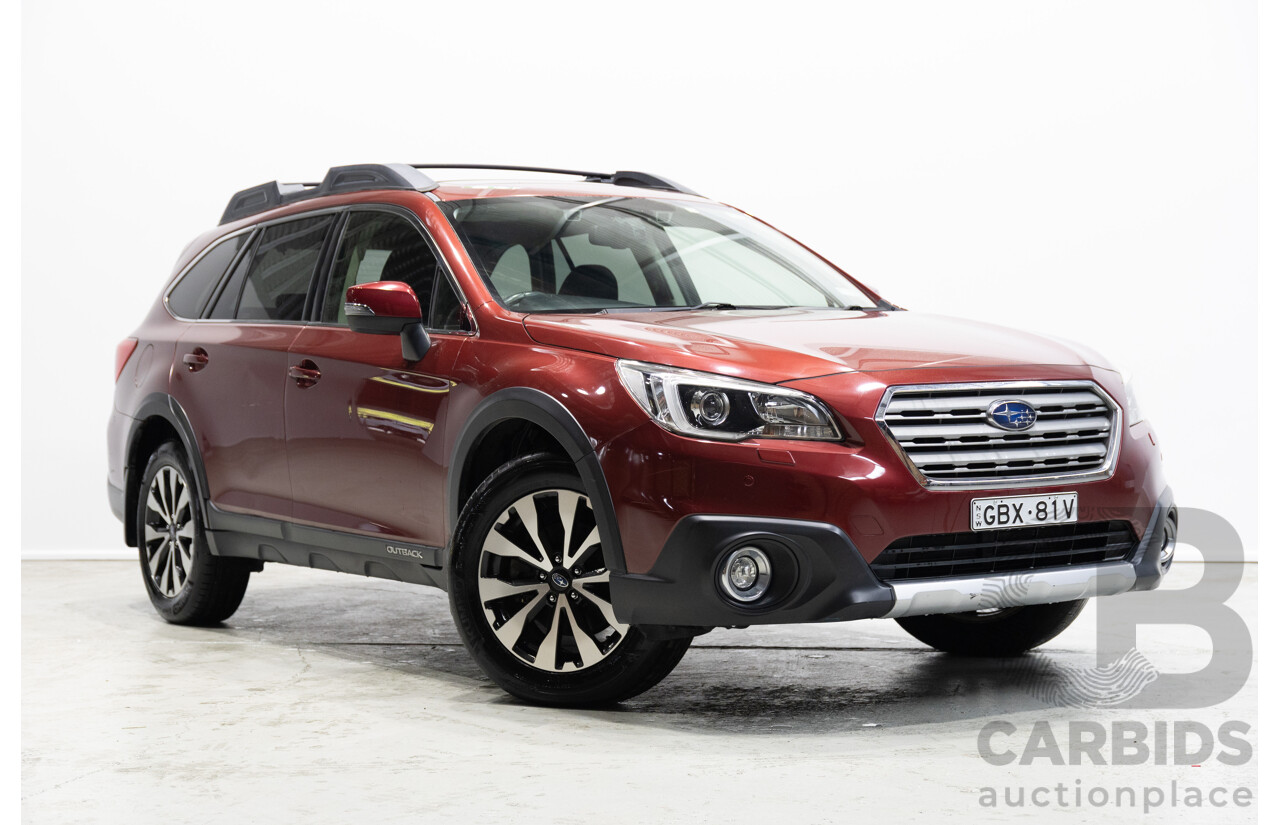 12/2016 Subaru Outback 2.5i Premium (AWD) MY16 4d Wagon Red 2.5L