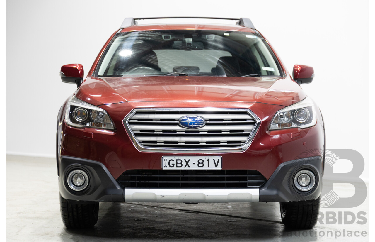 12/2016 Subaru Outback 2.5i Premium (AWD) MY16 4d Wagon Red 2.5L