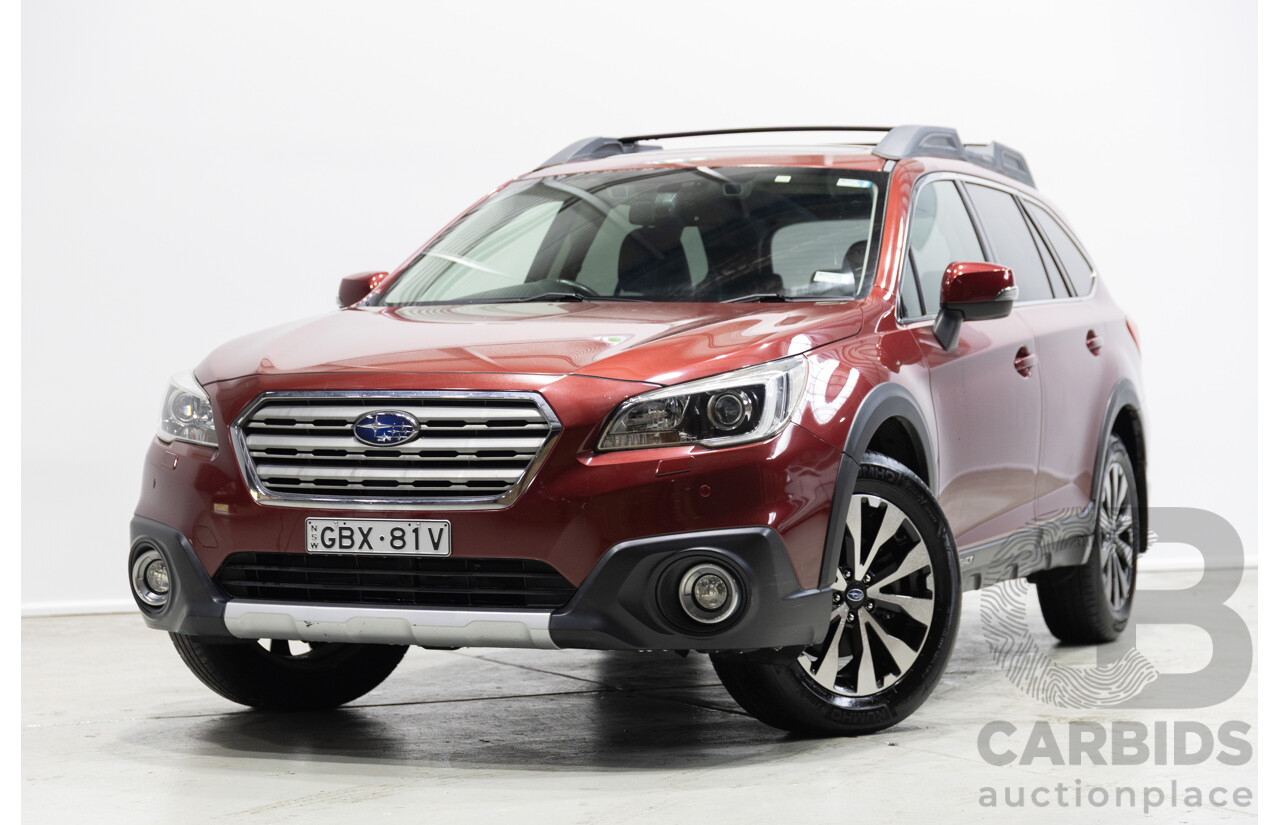 12/2016 Subaru Outback 2.5i Premium (AWD) MY16 4d Wagon Red 2.5L
