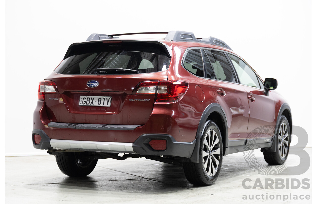 12/2016 Subaru Outback 2.5i Premium (AWD) MY16 4d Wagon Red 2.5L
