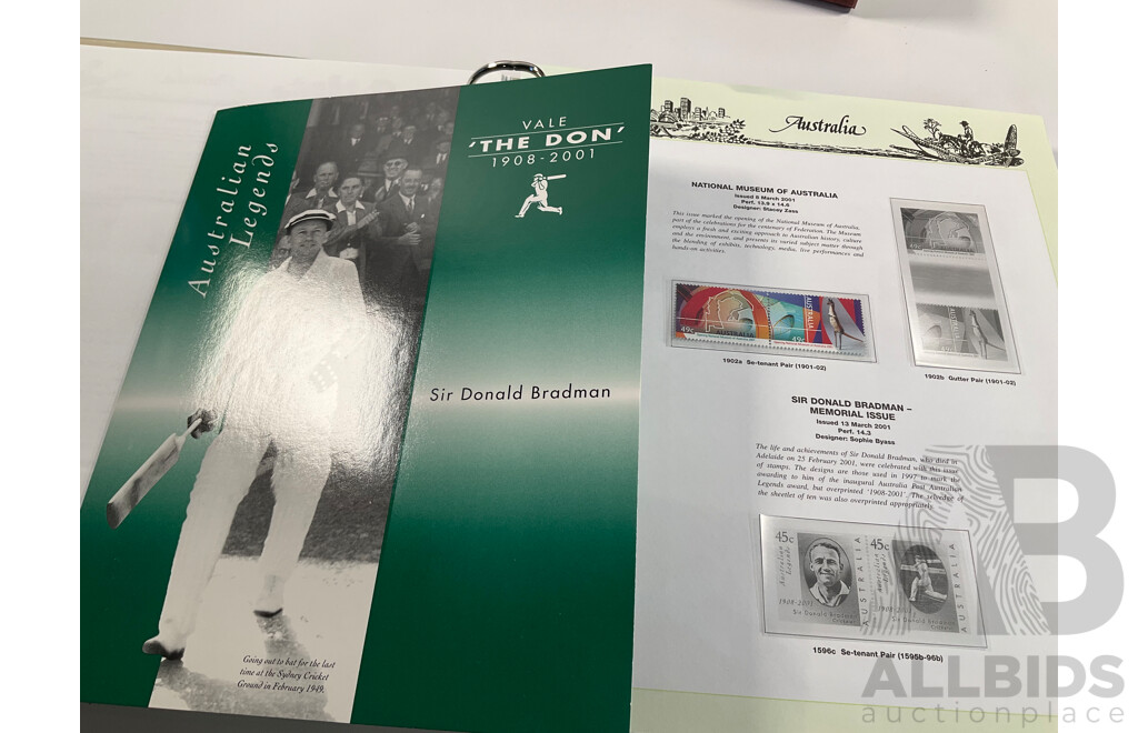 Two Australian Seven Seas Hingeless Mint Stamp Albums Spanning 1999 to 2011