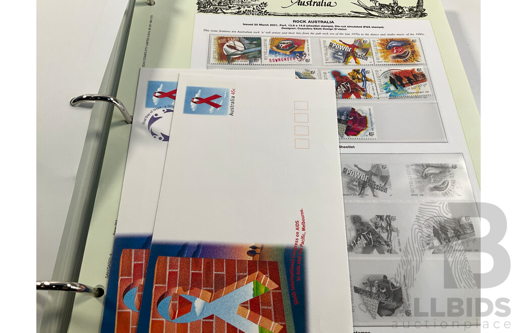 Two Australian Seven Seas Hingeless Mint Stamp Albums Spanning 1999 to 2011