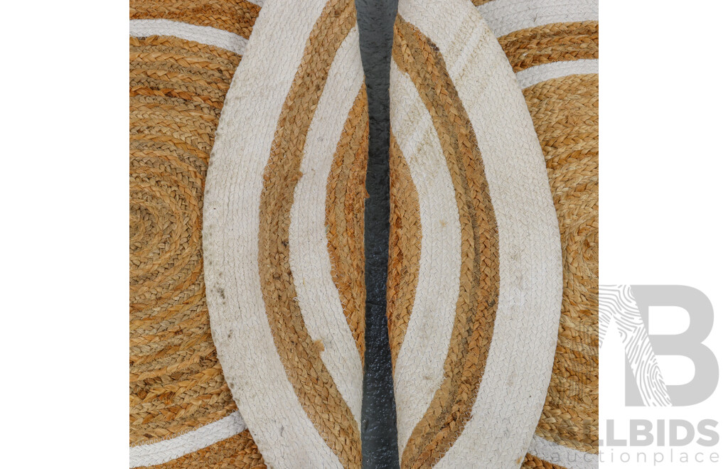 Pair of Hand Woven Jute Rugs