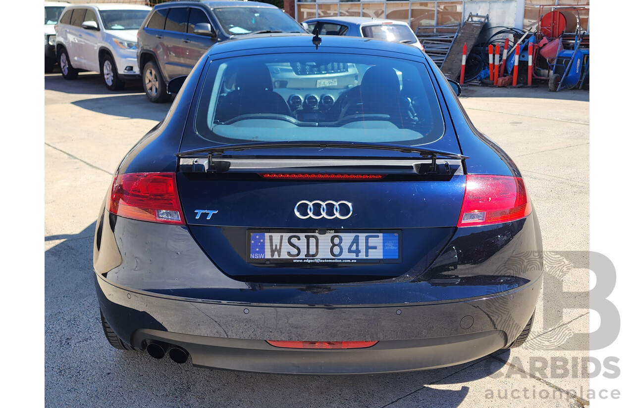 01/2008 Audi TT 2.0 TFSI 8J 2d Coupe Blue 2.0L