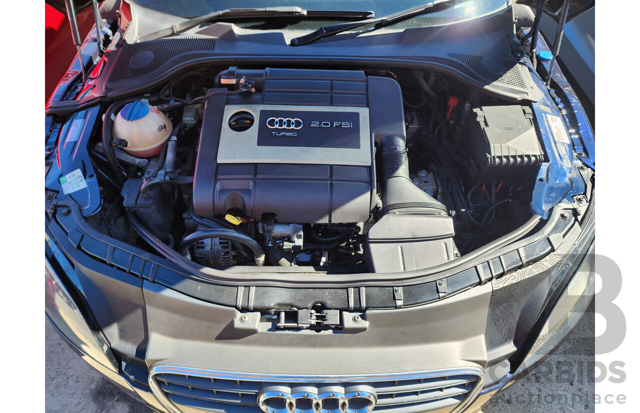 01/2008 Audi TT 2.0 TFSI 8J 2d Coupe Blue 2.0L