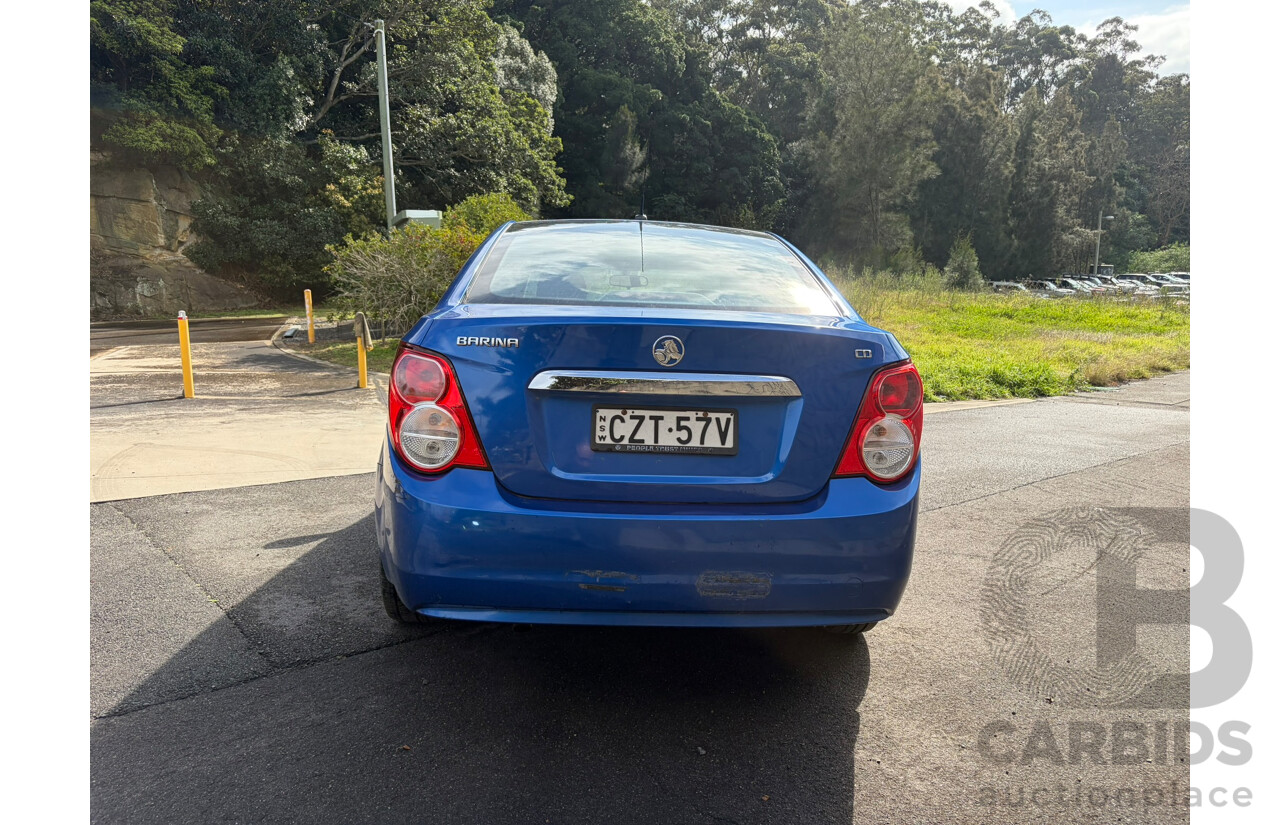 07/2015 Holden Barina CD FWD TM MY16 4D Sedan Blue 1.6L