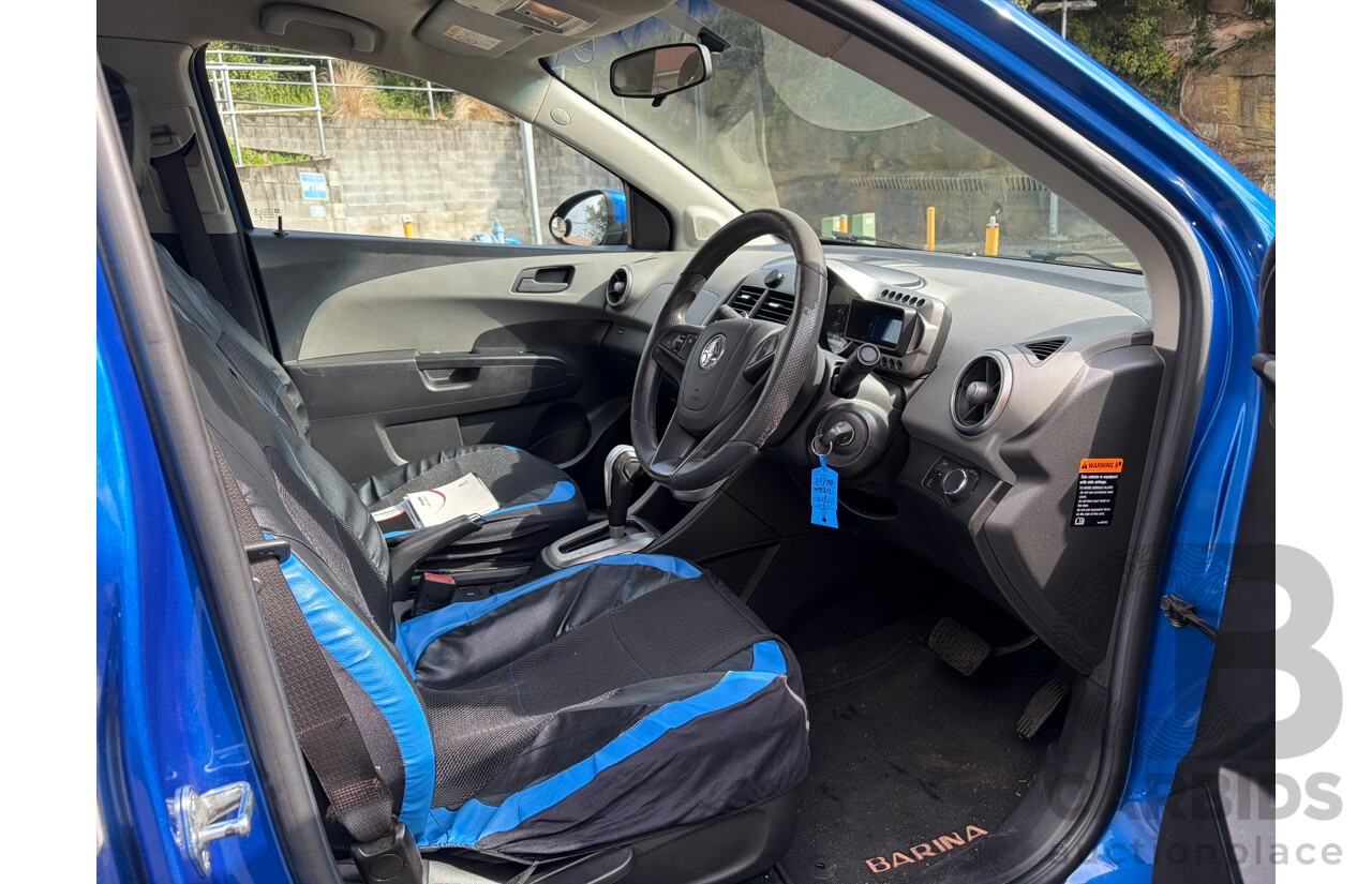 07/2015 Holden Barina CD FWD TM MY16 4D Sedan Blue 1.6L