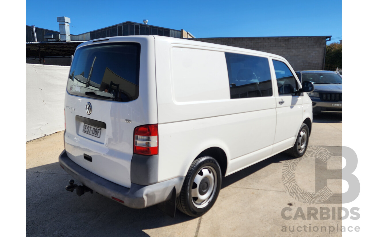 01/2010 Volkswagen Transporter 132 TDI SWB LOW T5 MY10 Van White 2.0L