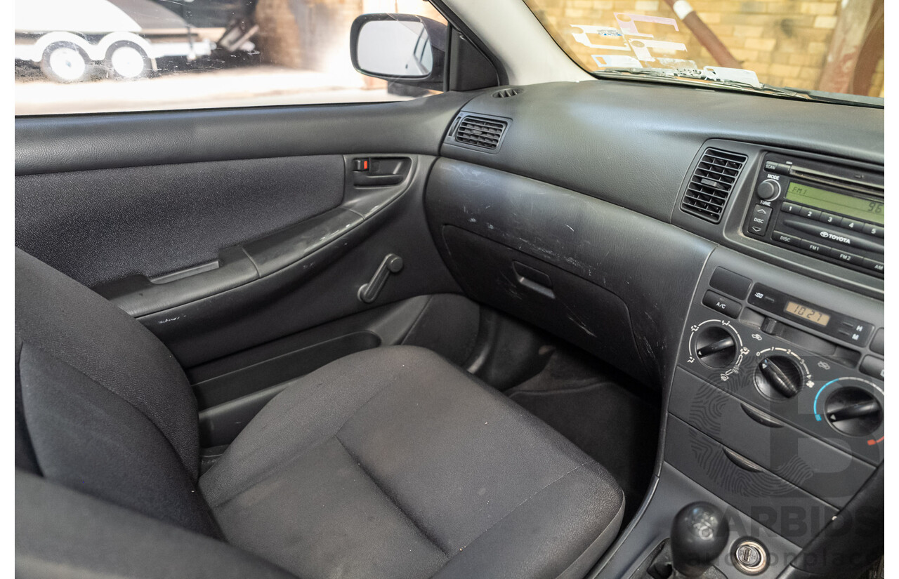 11/2002 Toyota Corolla Ascent ZZE122R 4d Wagon Silver 1.8L