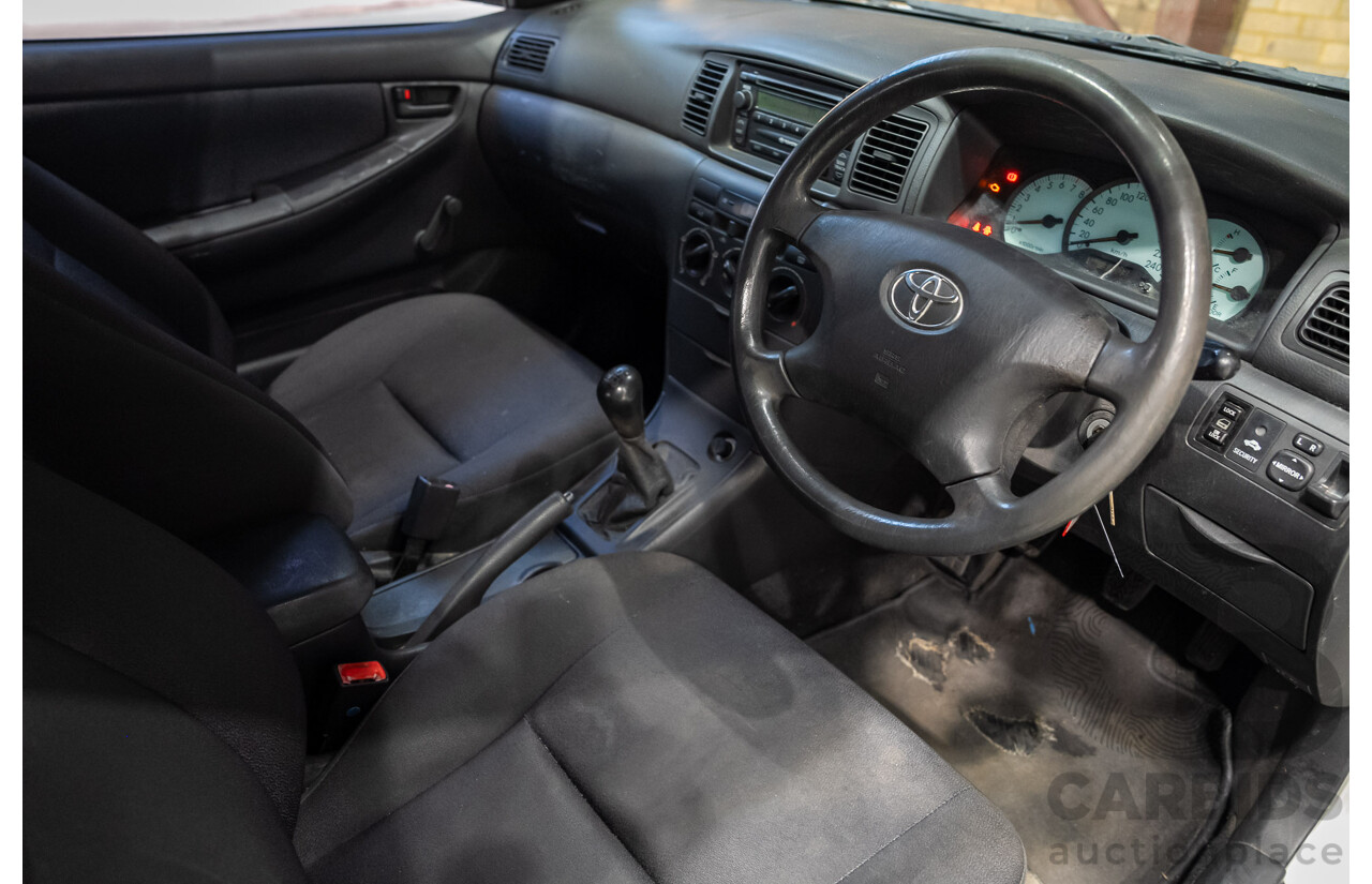 11/2002 Toyota Corolla Ascent ZZE122R 4d Wagon Silver 1.8L