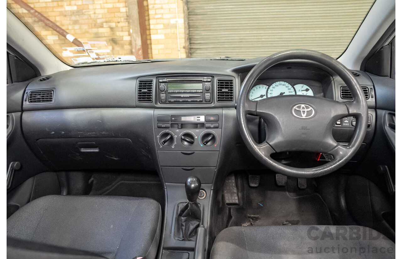 11/2002 Toyota Corolla Ascent ZZE122R 4d Wagon Silver 1.8L