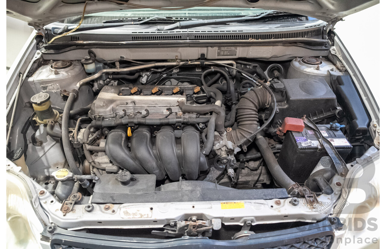 11/2002 Toyota Corolla Ascent ZZE122R 4d Wagon Silver 1.8L