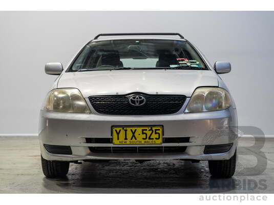 11/2002 Toyota Corolla Ascent ZZE122R 4d Wagon Silver 1.8L