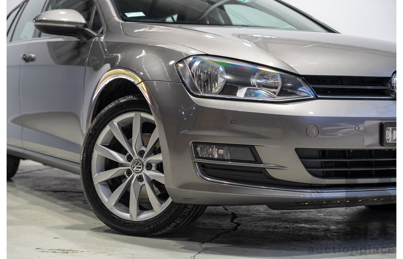 04/2016 Volkswagen Golf 110 TDI Highline AU MY16 4d Wagon Grey 2.0L
