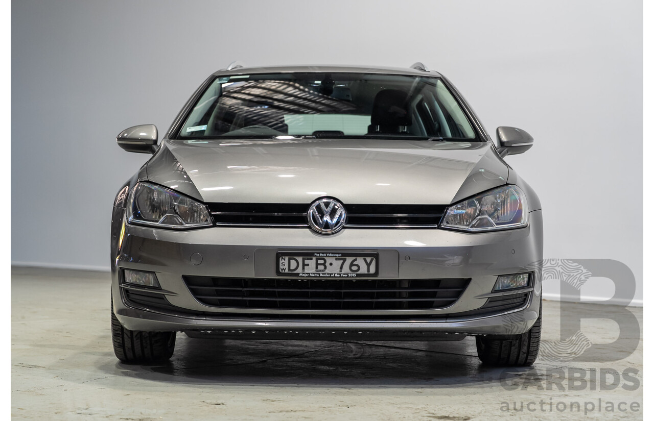 04/2016 Volkswagen Golf 110 TDI Highline AU MY16 4d Wagon Grey 2.0L