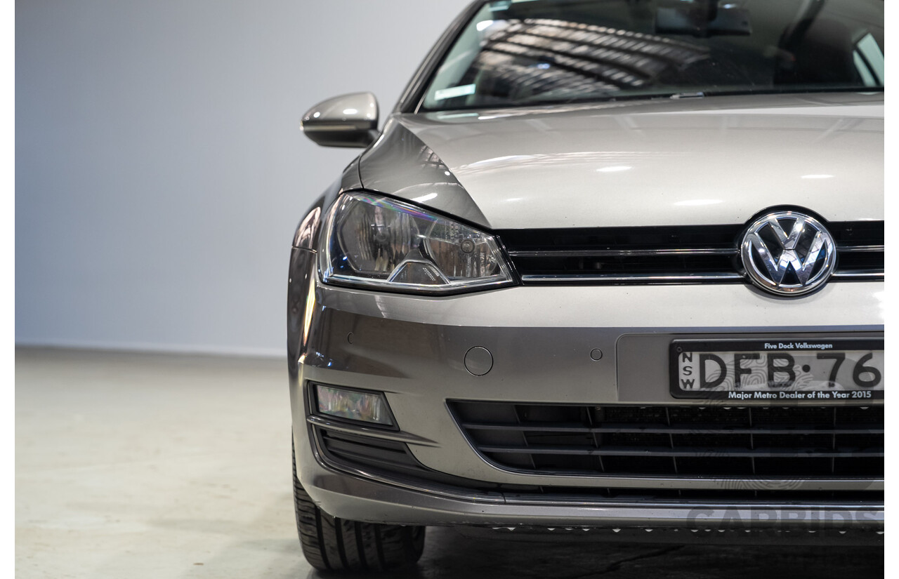 04/2016 Volkswagen Golf 110 TDI Highline AU MY16 4d Wagon Grey 2.0L