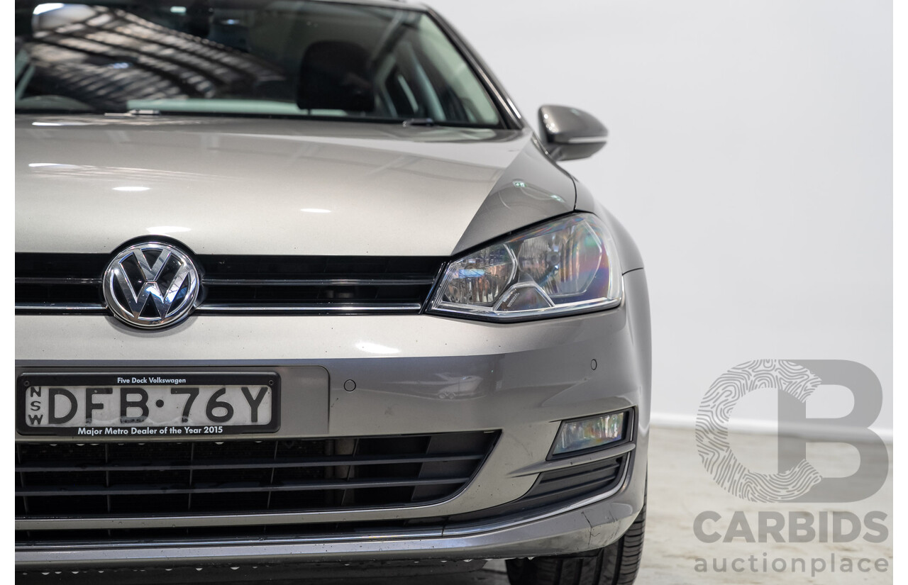 04/2016 Volkswagen Golf 110 TDI Highline AU MY16 4d Wagon Grey 2.0L